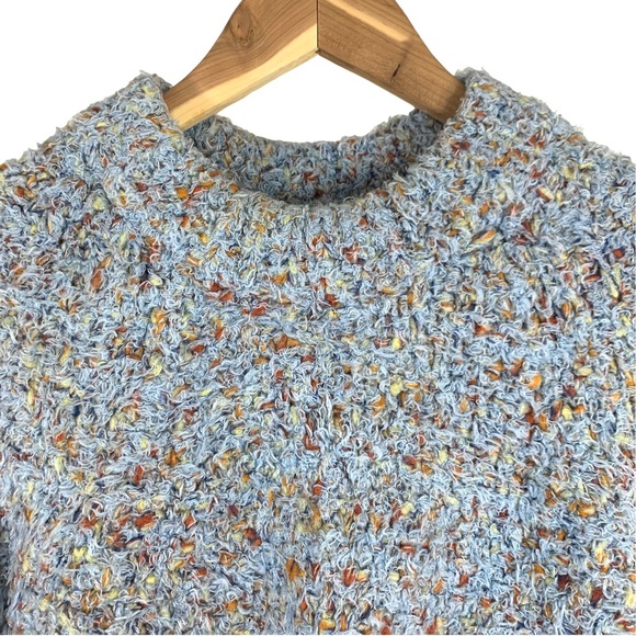 Lou & Grey Women’s Soft Chunky Knit Oversized Turtleneck Sweater Baby Blue Small - Picture 5 of 16